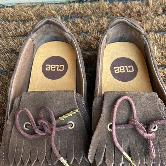 Clae Loafers Like New No Size Mark Refer to Measurements Brown Suede Loa… - Picture 7 of 9